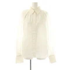 美品 #Newans ハッシュニュアンス リボン パウダリー ブラウス グレー Newans(ハッシュニュアンス)の【洗濯機可】ステッチデザインリボンタイ