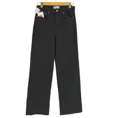 ザラ ZARA Wide Leg Black Denim ワイド レッグ ブラック デニム レディース  28