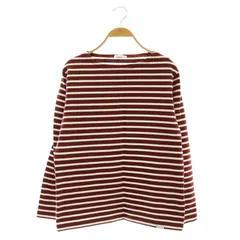 フォークアンドスプーン FORK&SPOON ボートネックボーダー カットソー Tシャツ 長袖 2 赤 レッド 白 ホワイト DF16-21V119 /KO ■OS