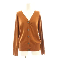 組曲 クミキョク KUMIKYOKU ニット カーディガン セーター F オレンジブラウン /SS ■OS