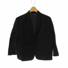 【極美品】マーガレットハウエル　ウールリネン　テーラードジャケット　ネイビー　Ⅲ 極美品】マーガレットハウエル ウールリネン テーラード