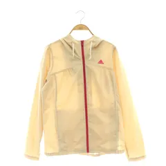 アディダス adidas CLIMAPROOF ウインドブレーカー ジャケット ジャンパー パーカー OT ベージュ マゼンタ /ES ■OS