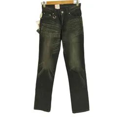 エドウィン EDWIN 422XVS USED加工 ブラックデニム テーパードパンツ メンズ  26