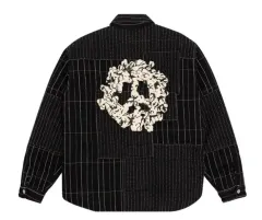 L DENIM TEARS (デニムティアーズ)Piece パッチワーク パデッド ジャケット ブラック 新品