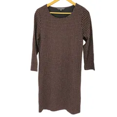 ローラアシュレイ LAURA ASHLEY 幾何学模様ワンピース レディース JPN：13号 