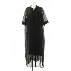 アイシービー iCB 24AW 【洗える】 ハイツイストコットンボイル ワンピース ロング 46 ブラック /DF ■OS