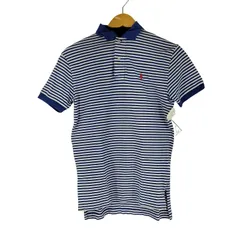 ポロバイラルフローレン Polo by RALPH LAUREN ミニポニー刺繍 ボーダー S/S ポロシャツ メンズ  XS
