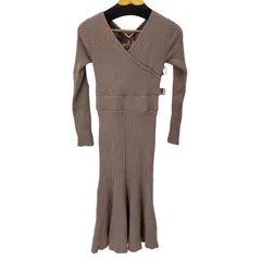 リゼクシー RESEXXY カシュクールマーメイドニットワンピース レディース FREE 