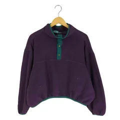 ウールリッチ WOOLRICH 80S USA製 スナップT クロップドフリースプルオーバー レディース import：L のサムネイル