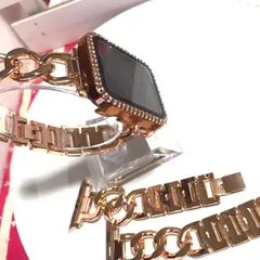 42mm 40mm 41mm 38mm 44mm AppleWatch　カバー キラキラカバー アップルウォッチ　カバー AppleWatch ベルト SNSで話題中 チェーンベルト アップルウォッチ　ベルト アップルウォッチ　バンド インスタ映え 大人気 