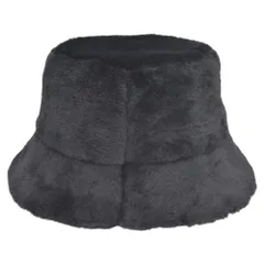 ☆ BK ☆ Newエコファーバケットハット バケットハット レディース 冬 帽子 秋 バケット ハット 秋冬 バケハ バケツハット ふわふわ ファー おしゃれ 大きめ フェイクファー 日よけ 日除け 女性 女の子 サイズ調整 543540