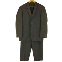 LA2113 ワイズ  フォーメン セットアップスーツ 濃紺ダークネイビー 4 ワイズフォーメン25年秋冬、墨染めリネンウールやストライプ柄