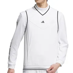 [アディダスゴルフ] ゴルフベスト 撥水 サイドジップ付き ウーブンベスト ホワイト [ホワイト] [Free Size]