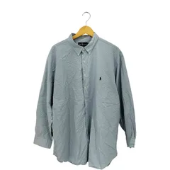 ポロバイラルフローレン Polo by RALPH LAUREN BIG SIZE ワンポイントポニー刺繍 BD長袖シャツ メンズ  2X BIG