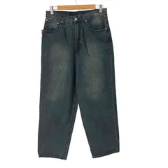 モノマート MONO-MART Y2K ヴィンテージライクオーバーダイワイドデニムパンツ メンズ JPN：L 