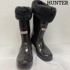 HUNTER ブラック 長靴 インナーソックス付き 24-24.5cm - メルカリ