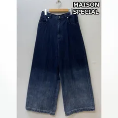 メゾンスペシャル 11231461220 Hyper Wide Denim Baggy Pants ハイパー ワイド デニム バギー パンツ グラデーション インディゴ メンズ 1 ISItems【USED】【古着】【中古】50142641のサムネイル