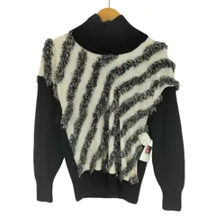 ミュラーオブヨシオクボ muller of yoshiokubo フリンジ ウール混 タートルネック  ニット セーター レディース JPN：36 のサムネイル