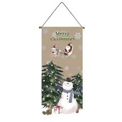 【新品】 next.design タペストリー 掛け軸 クリスマス 冬 雪だるま サンタクロース 玄関 かわいい 壁掛け 撮影 背景 パーティー 壁飾り イベント 飾り付け 壁 掛け軸 インテリア 装飾 おしゃれ 可愛い インテリア 布 目隠し 吊るし ( 1