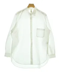 groundY ホワイト アンシンメトリー長袖シャツ ヨウジヤマモト「グラウンド ワイ」“2層仕立て”のシャツジャケットや