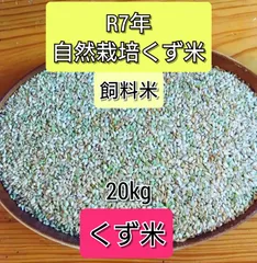 ハム太郎様専用　　R7年くず米20kg玄米 自然栽培米 飼料米