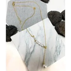 ☆ ゴールド系その他 ☆ Y字パールネックレス パール y字 ネックレス ペンダント 首飾り ジュエリー アクセサリー レディース フォーマル かわいい おしゃれ 可愛い オシャレ 大人っぽい 上品 シンプル Y字パールネックレス nec-0540