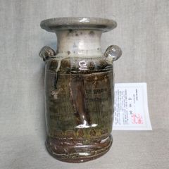 杉本貞光 伊賀耳付花入 伊賀 信楽 寺垣外窯 茶道具 共箱 - メルカリ
