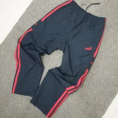 プーマ ブラック レッド ダウン トレーニングパンツ 30 着用良好 スポーツ 配達 普段着