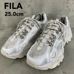 FILA ×ADRER 激レア イントレーションライト 厚底リングダッドスニーカー 白 25.0cm UFW22064-101　★ ■■