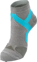 ファイテン Phiten 足王   ソッキング   丸つま先タイプ レディース  AL946370 ライトグレー/スカイブルー