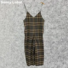Sonny Label チェック柄スリップオーバーオール Fサイズ