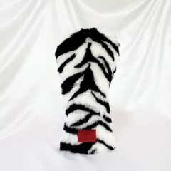 《ルート様》ゴルフヘッドカバー/ホワイトタイガー/2点セット　送料無料