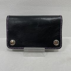 WOLF'S HEAD 二つ折り財布 スタッズ レザー ブラック - メルカリ