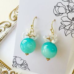 ≪336 グリーン≫レジンピアス 550円 - メルカリ