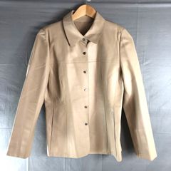 BALMAIN レザー ジャケット ベージュ ホワイト 13サイズ - メルカリ