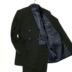 極美品 azabu tailor 麻布テーラー セットアップ スーツ 6B チャコールグレー ストライプ