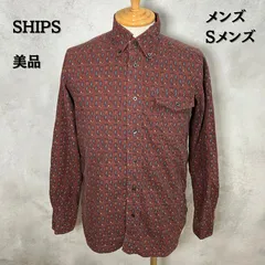 SHIPS　シップス　ネルシャツ　総柄　Sサイズ　メンズ　【B-2】