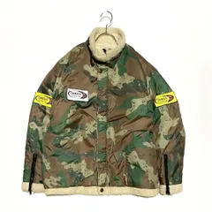 希少 OMEGA オメガ ミリタリー ジャケット フライトジャケット ボア ワッペン カモフラ 迷彩 英国 ラグラン Mサイズ