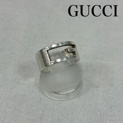 グッチ 指輪 リング 13 ブランデッドG ロゴ 925 研磨洗浄済 12号