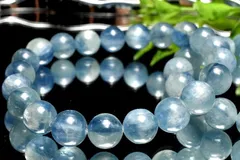 天然色◇爽やか カイヤナイトシリカ　9.5mm　ブレスレット 1個売り パワーストーン 天然石 _BG6127-95