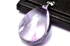 【１点物】シルバー925◇希少バイカラー アメトリン　34x25mm　ドロップ ペンダントトップ パワーストーン 天然石 _PC6961