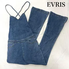 エヴリス ストレッチ デニム サロペット オールインワン フレア ブーツカット 371621400701 レディース S ISItems【USED】【古着】【中古】50143596のサムネイル
