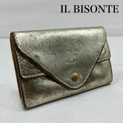 イルビゾンテ レザー メタリック カードケース 名刺入れ 小銭入れ 財布 ミニウォレット レディース - ISItems【USED】【古着】【中古】50143601