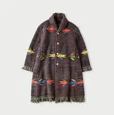 極美品 45R 千歳縮絨のコートF　定価192,500円のサムネイル
