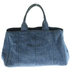 r65【極美品】プラダ　ストライプ三角ロゴ　カナパS ブラック2way ハンド. PRADA - 良品 PRADA プラダ 三角ロゴ プレート メタル ハンドル