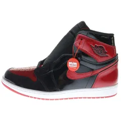 NIKE (ナイキ) AIR JORDAN 1 RETRO HIGH OG BRED PATENT エアジョーダン1レトロハイ ブレッド パテント ハイカットスニーカー レッド/ブラック US10.5/28.5cm 555088-063