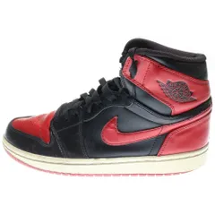NIKE (ナイキ) AIR JORDAN 1 RETRO HIGH OG エアジョーダン1 レトロ OG ハイカットスニーカー ブラック/レッド/ホワイト US9/27cm 555088-061