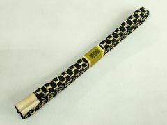 平和屋本店□極上 男性 紬 アンサンブル 長羽織 黒地 逸品 未使用  