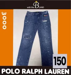 【人気デザイン】POLO RALPH LAUREN　ラルフローレン　キッズ　デニムパンツ　ジーパン　ペンキ　パッチワーク