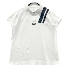 サイズ：0 PGG PEARLY GATES パーリーゲイツ  フロントロゴ 半袖ポロシャツ  ホワイト系 [240101539640] ゴルフウェア レディース ストスト